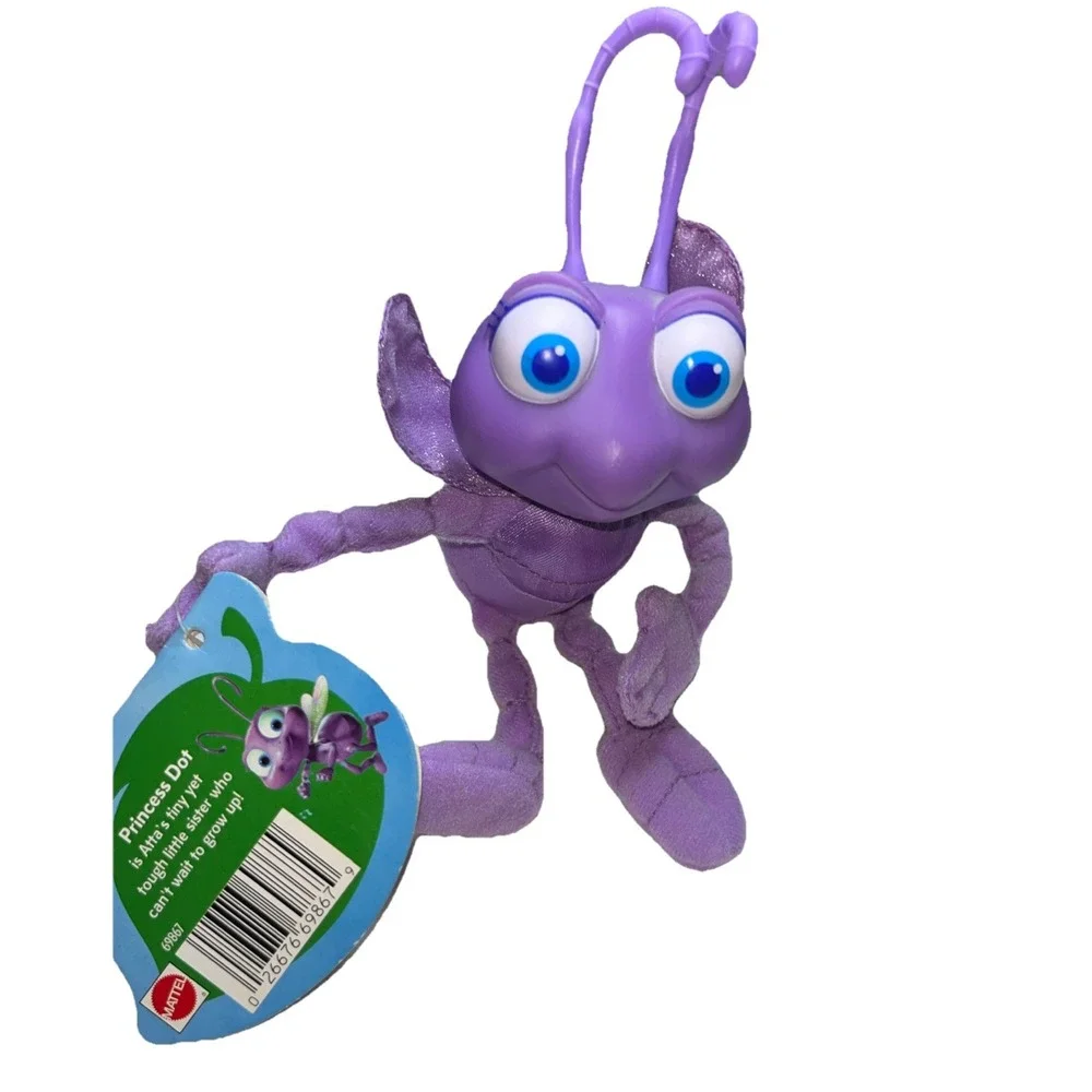 Vintage Disney Pixar A Bugs Life Princess Dot‎ Plush With Plastic Head By Mattel